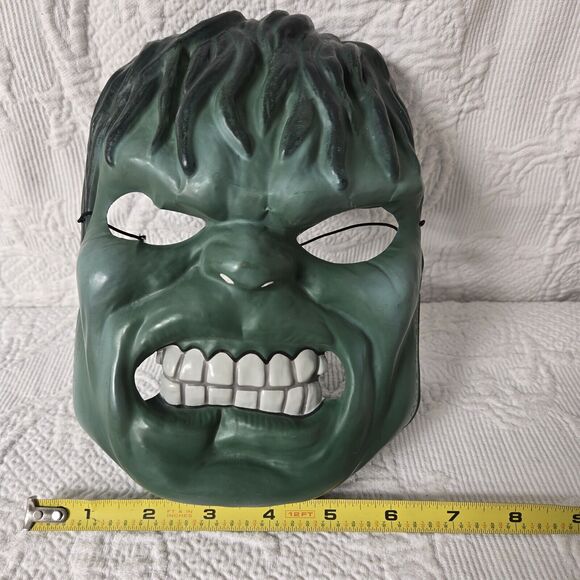 2000s Hulk Marvel Mask Halloween Avengers Super Hero Disney Y2K Cosplay Costume - Picture 4 of 6